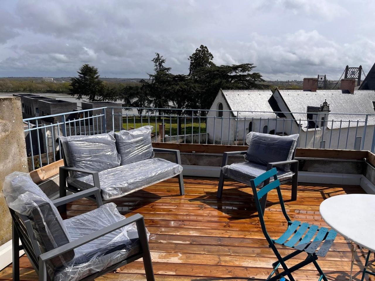 Grand Gite Terrasse Vue Loire Et Chateau D'Ancenis Zewnętrze zdjęcie